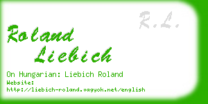 roland liebich business card